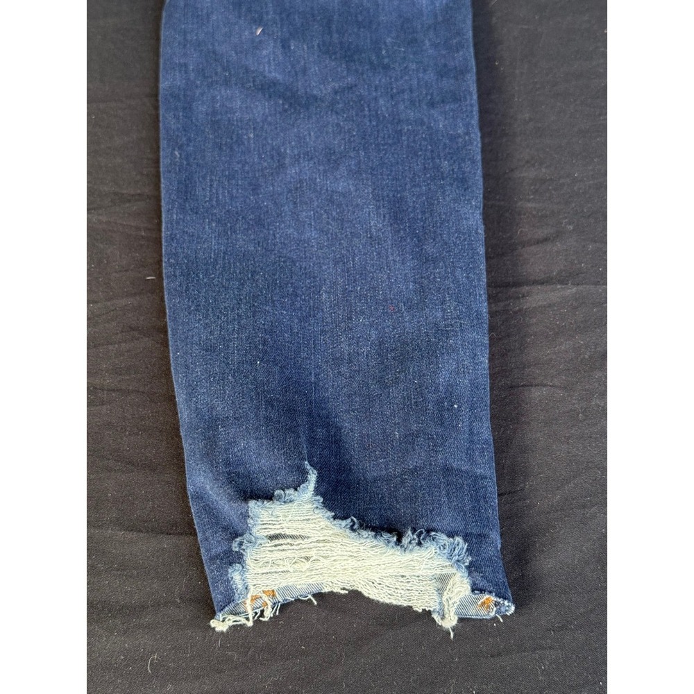Vigoss Thompson‎ Tomboy Mid Rise Distressed Skinny Jeans Blue W27 L26 - Picture 10 of 12